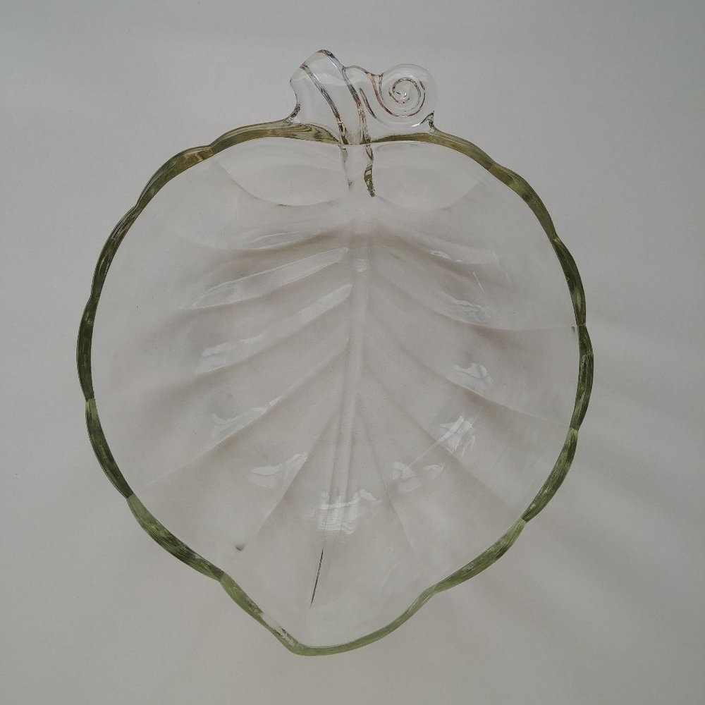 Small Vintage Clear Glass Bowl 8 "